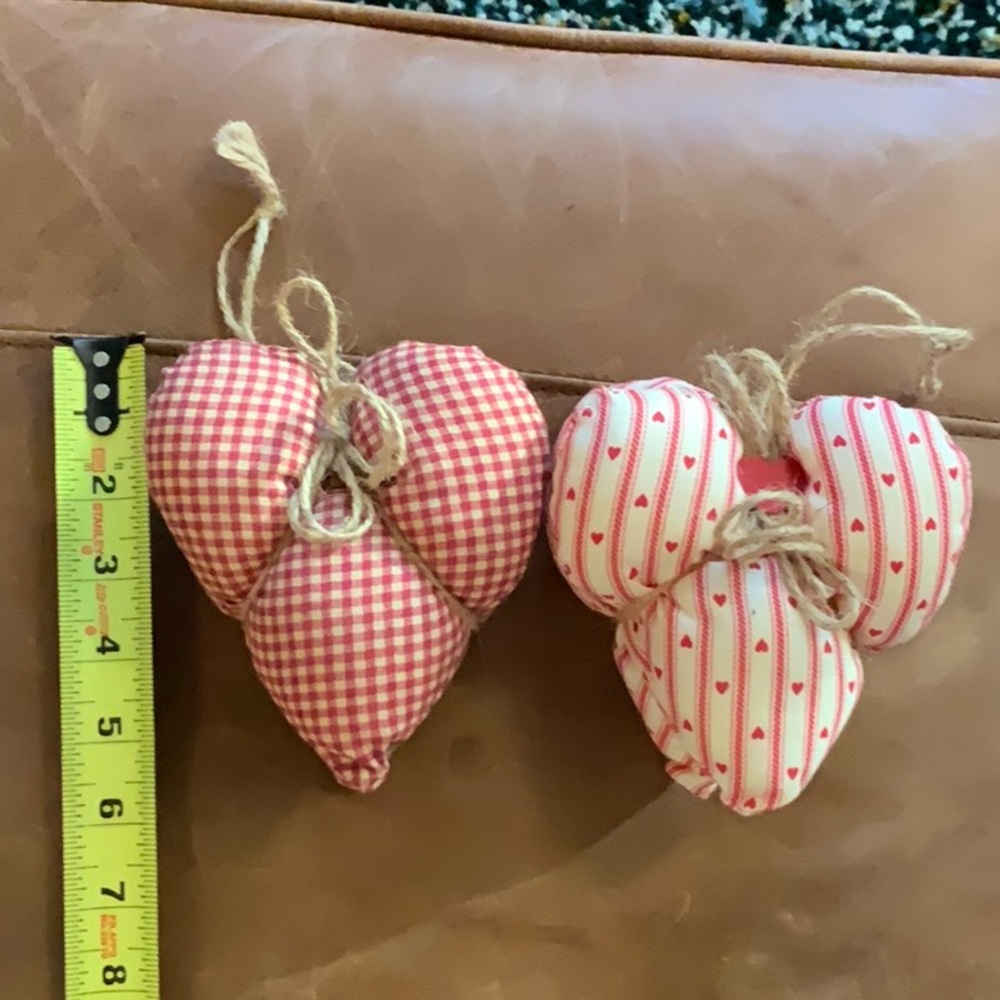 Two heart hanging decorations(3 for $15 item)